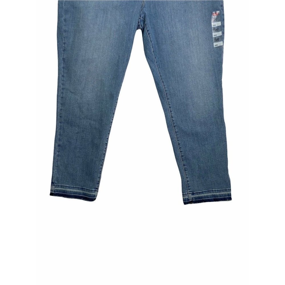 Levi's Women's Plus 711 Skinny Ankle Mid Rise Blue Slim Jeans Size 22W - Picture 6 of 12